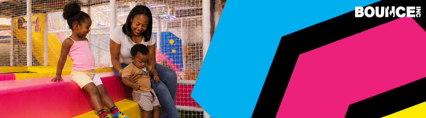 Family enjoying spring activities at BOUNCE South Africa