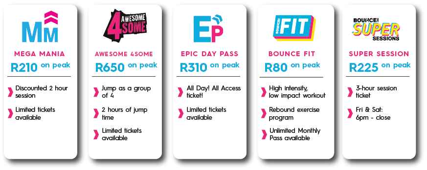 BOUNCE Menlyn Maine Price